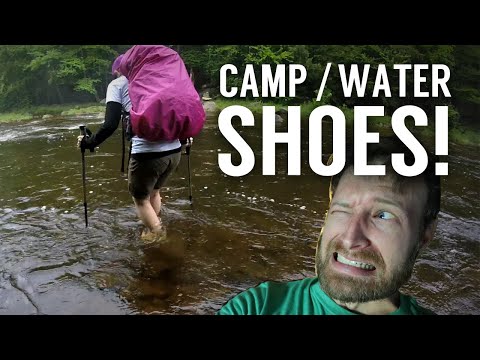 Ultralight Camp &amp; Water Crossing Shoes For Backpacking! | Beginner Backpacking Tips