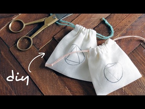 DIY DRAWSTRING BAGS | abetweene