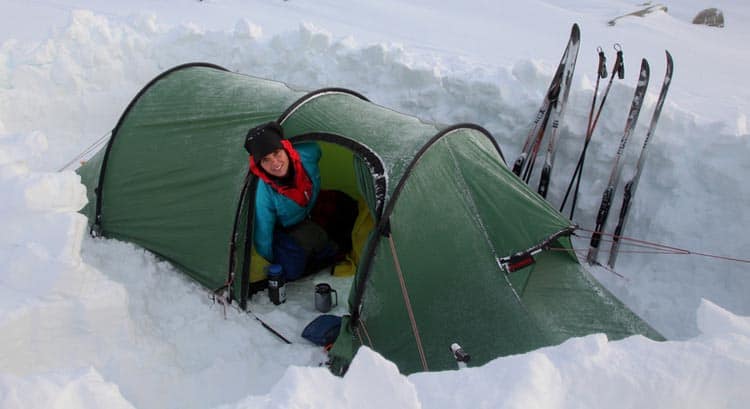 heat your tent in the winter