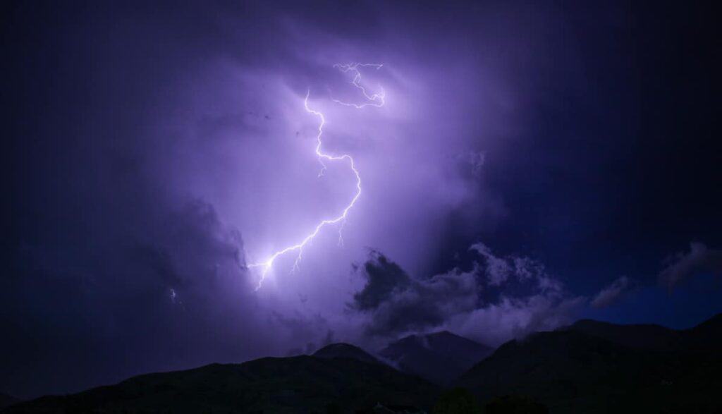 lightning-striking-mountains