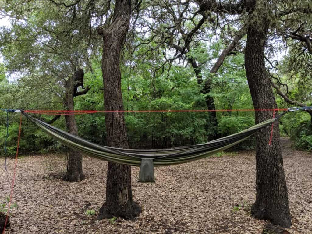 hammock-in-park-with-ridgeline-between-edges-of-hammock-so-hammock-has-20-degree-sag