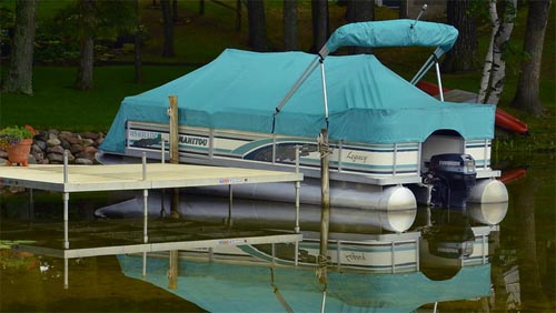 pontoon boat covering