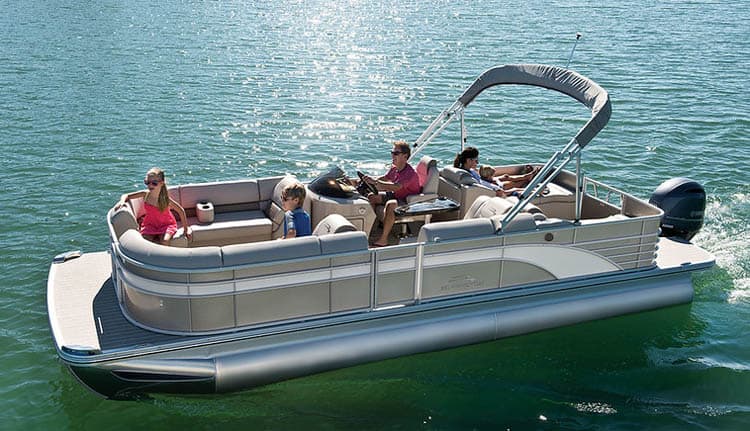 can you pull a pontoon boat with cover on