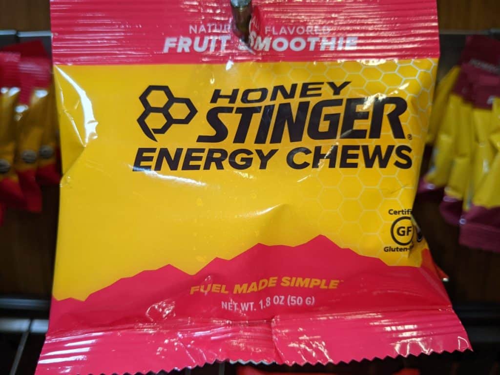 bag of honey stinger energy chews