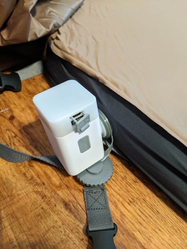 Air compressor in mattress